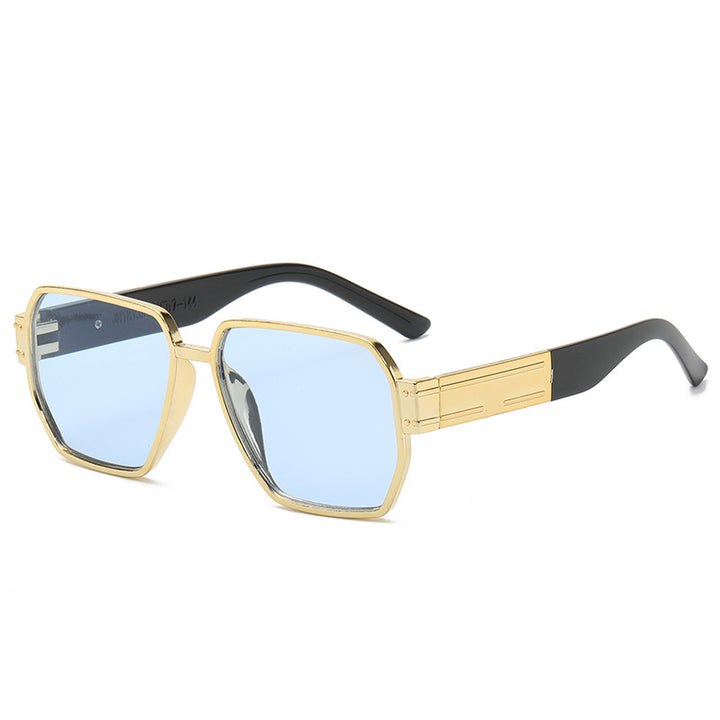 Dame moderne Oversized-solbriller med asymmetrisk ramme Skanto