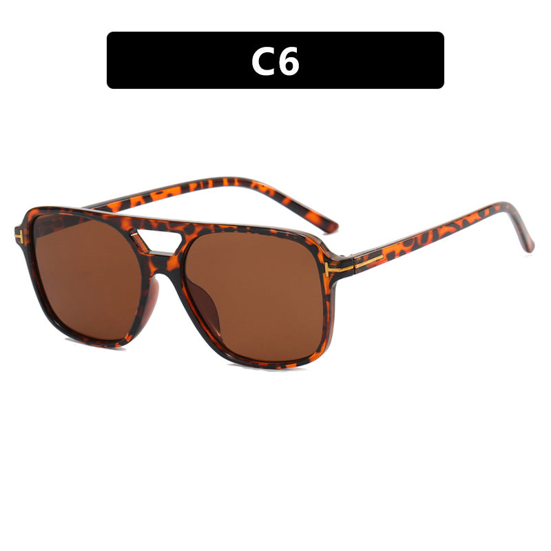 Women's Fashionable Square Sunglasses with Luxurious Plastic Frame and UV Protection Skanto