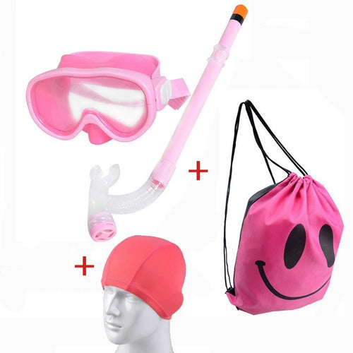Dykkerbrille-set med pustevennlig snorkel og vanntett ryggsekk Skanto