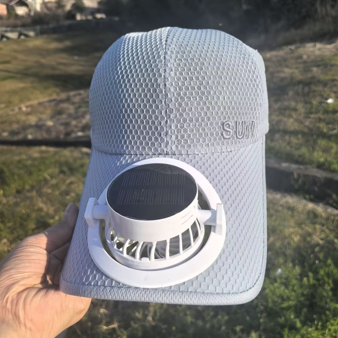Ventilert baseball caps med avtakbar oppladbar vifte Skanto