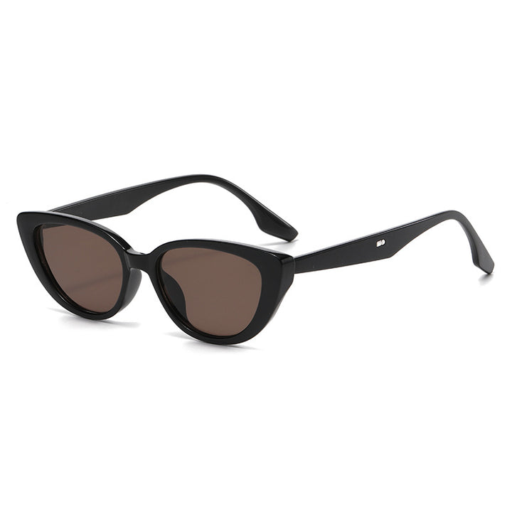 Kvinne Cat-Eye Solbriller med Stilig Skildpadde-design Skanto