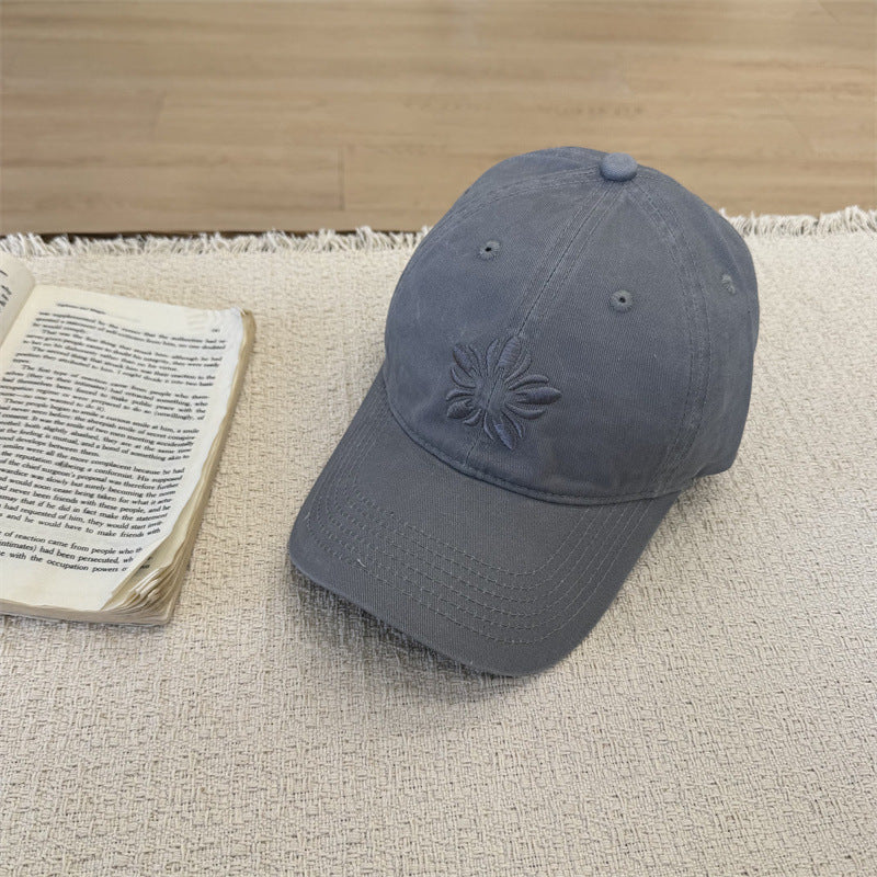 Kvinne Floral Brodert Baseball Cap Skanto
