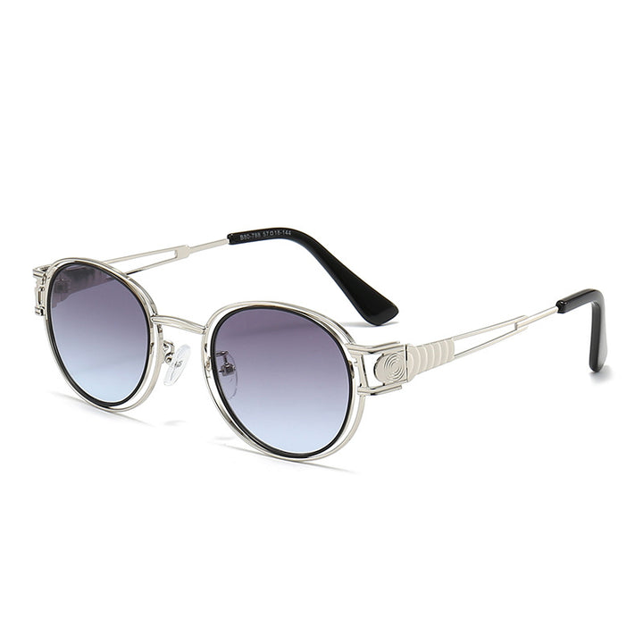 Dame solbrille med moderne metallramme og komfortable nesepads Skanto