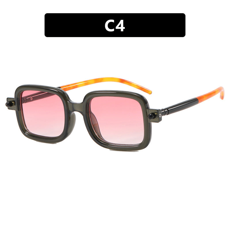 Dame firkantet solbrille med trendy ramme og komfortabel passform Skanto