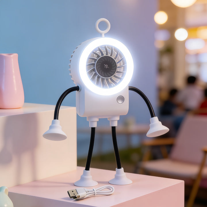 Unisex Kreativ Vifte med integrert LED-belysning Skanto