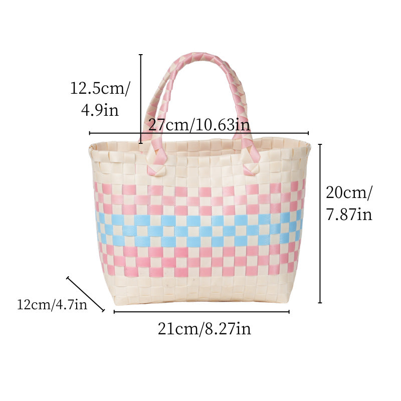 Håndvevd strandbag Skanto