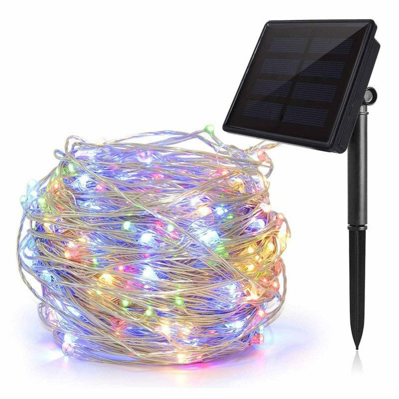 Ultra-fleksible sol mikro-LED eventyr lys med vanntett bakkenmontert panel Skanto