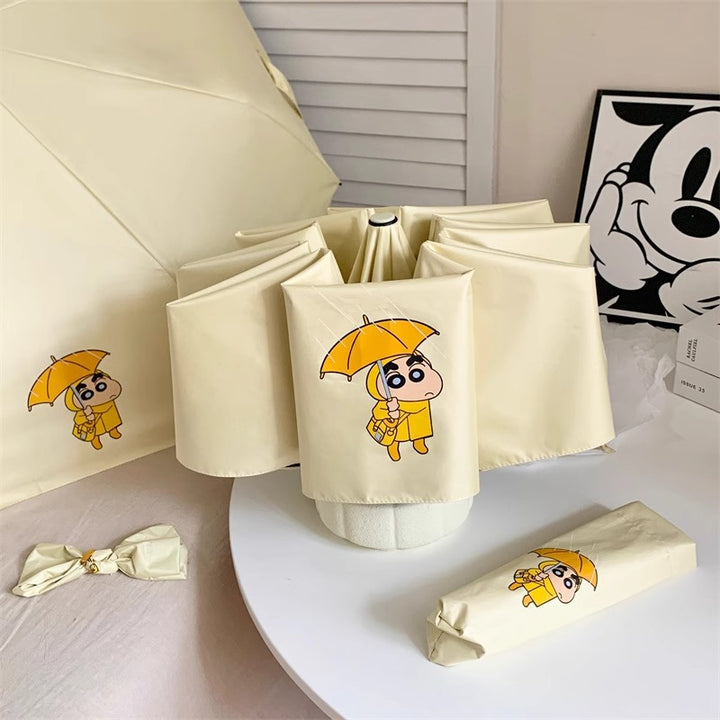 Damer foldbar paraply med kreativt karakterdesign Skanto