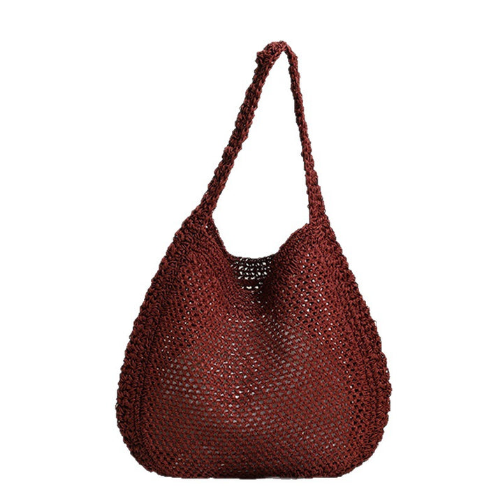 Hand-knotted net tote bag Skanto