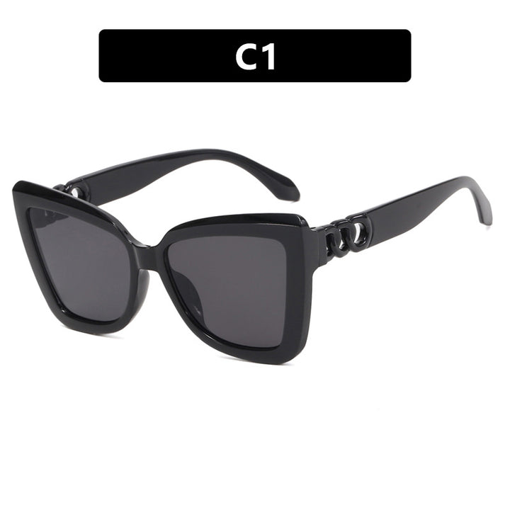 Women's trendy cat-eye sunglasses with refined pattern Skanto