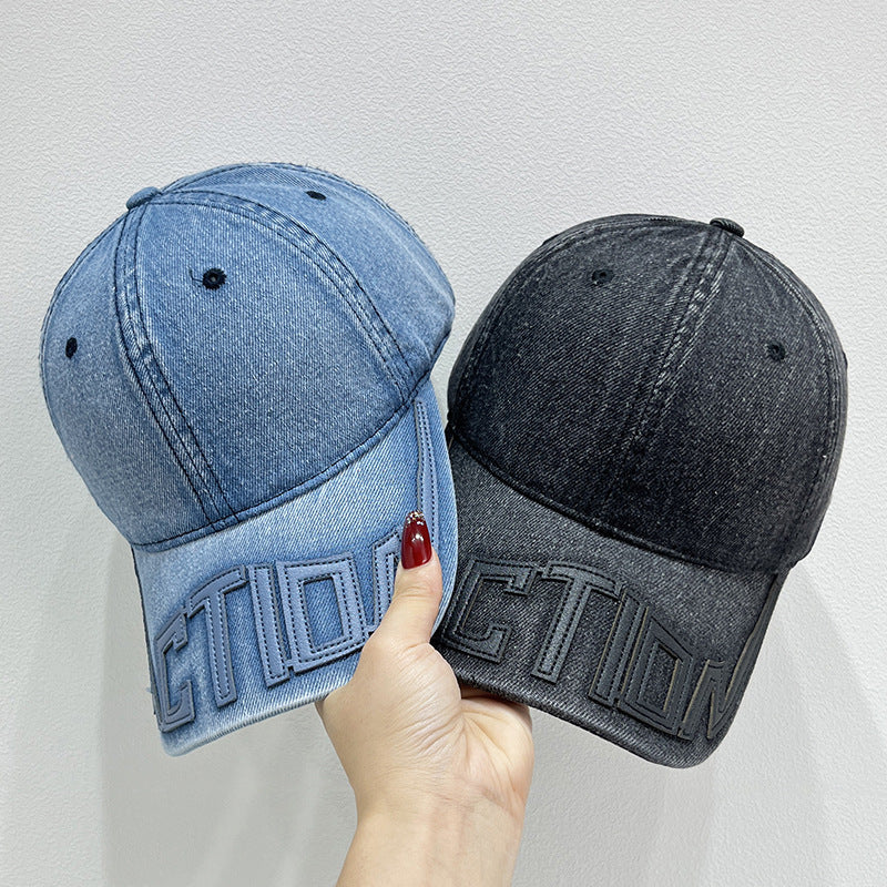 Unisex Stilig Denimbaserte Baseball Caps Skanto