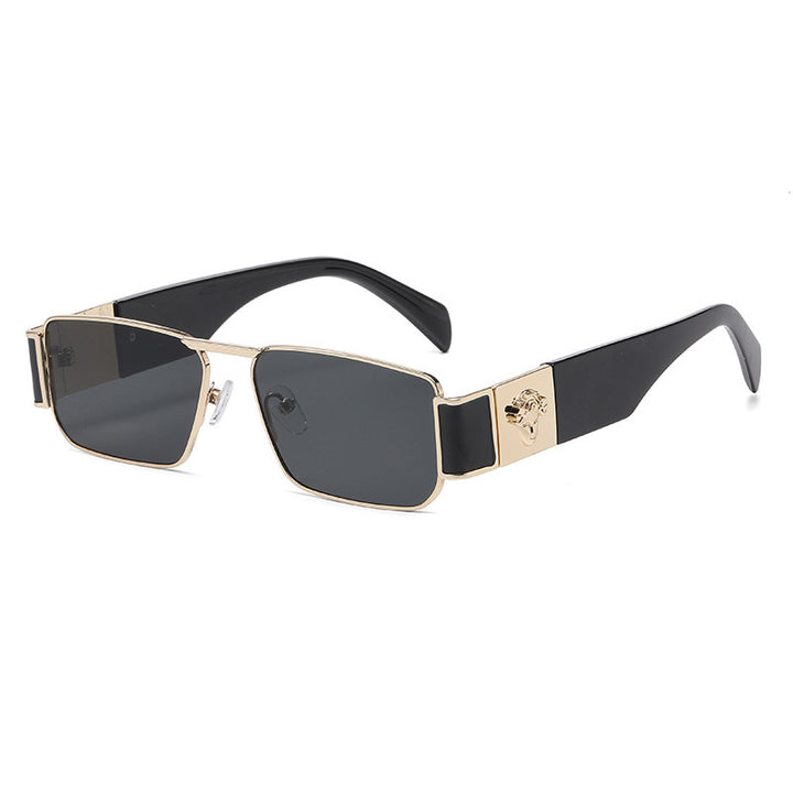 Dame Designer-solbrille med luksuriøs inn ramme og trendy snitt Skanto