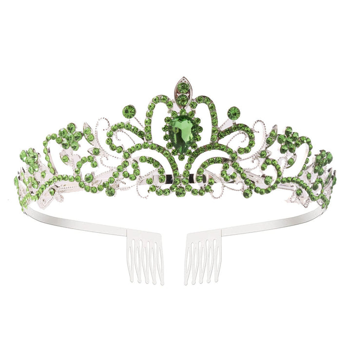 Damer Glitrende Krystall-Tiara med filigran design Skanto