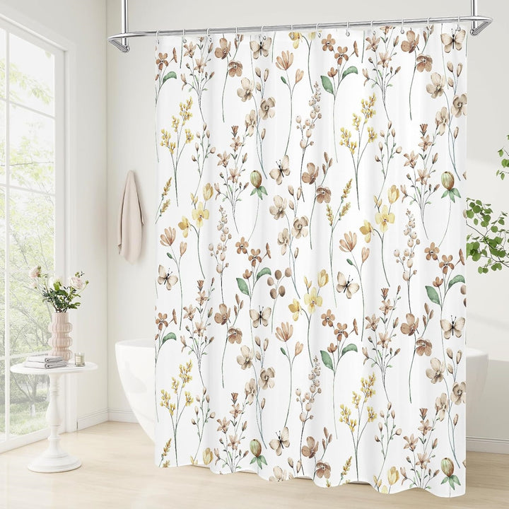 Blomstertrykk dusjkappe Skanto