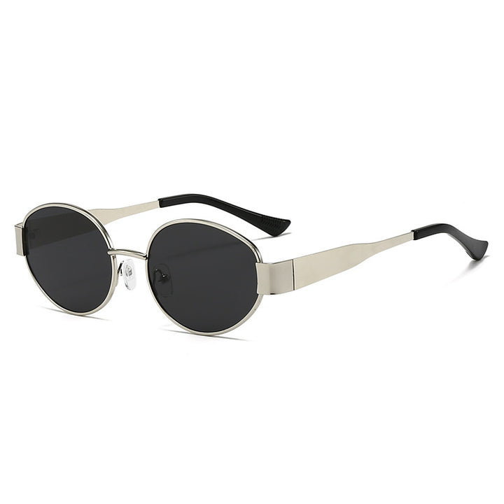 Dame Vintage solbrille i ovalt design Skanto