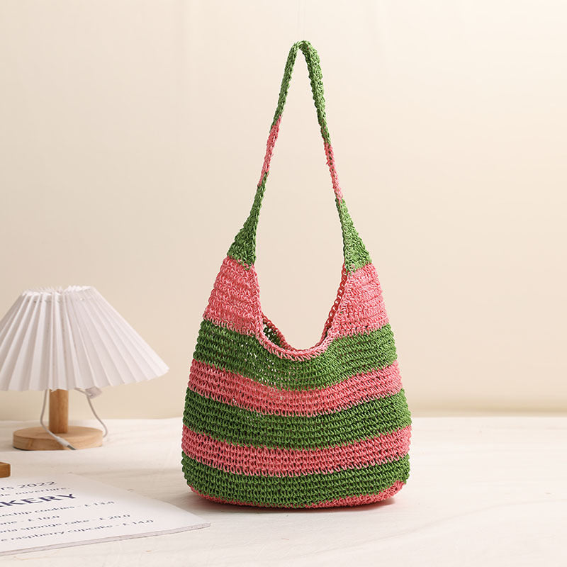Easy-to-carry bag in striped design Skanto