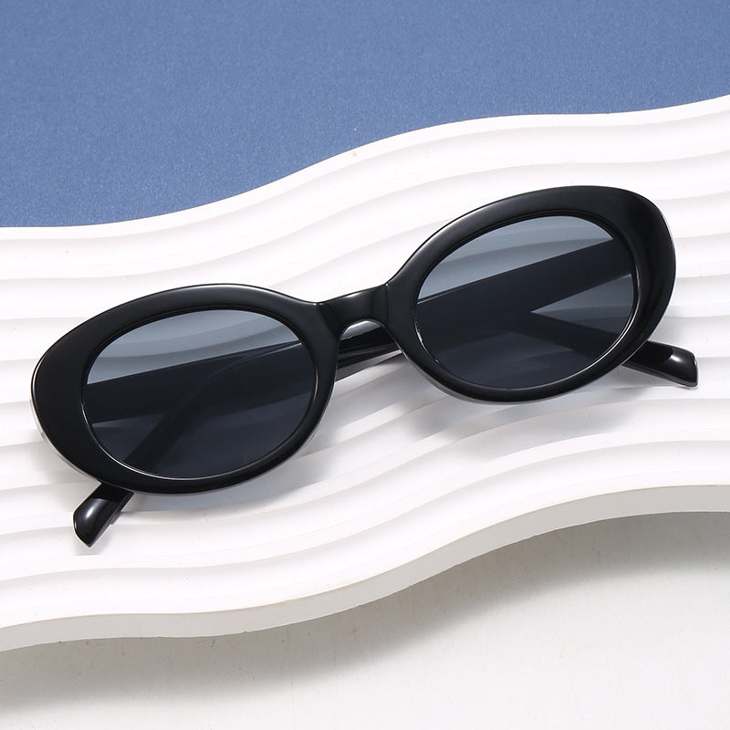 Dame designer-solbriller med oversized form Skanto