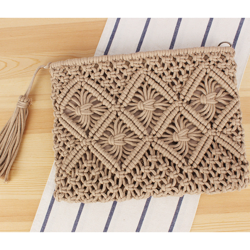 Macrame Clutch with Filigree Design Skanto