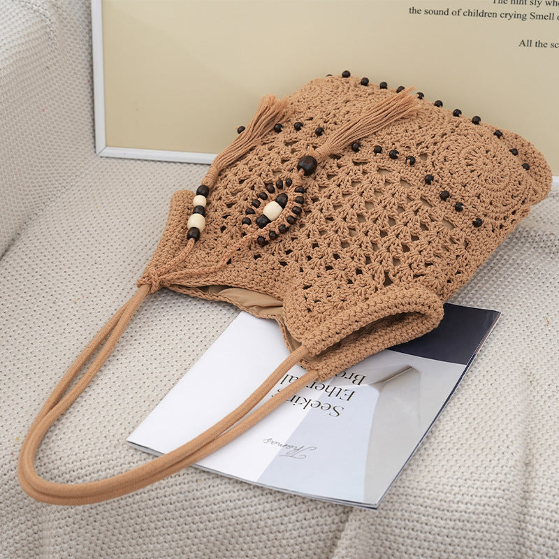 Håndlaget Makramee Crossbody Bag Skanto