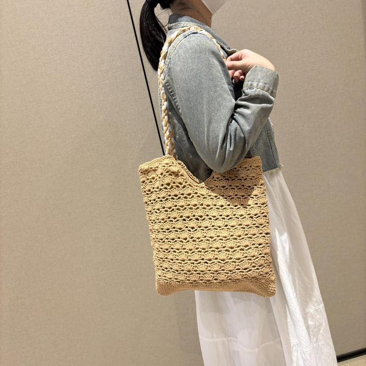 Håndkniplet Shopper Bag Skanto