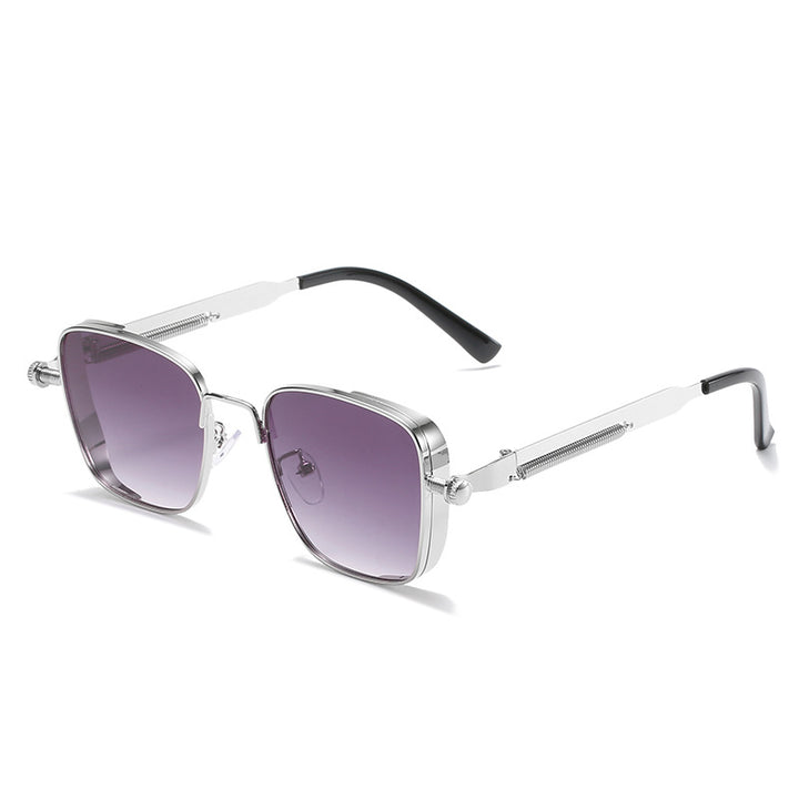 Dame modernistisk solbrille i elegant metallramme Skanto