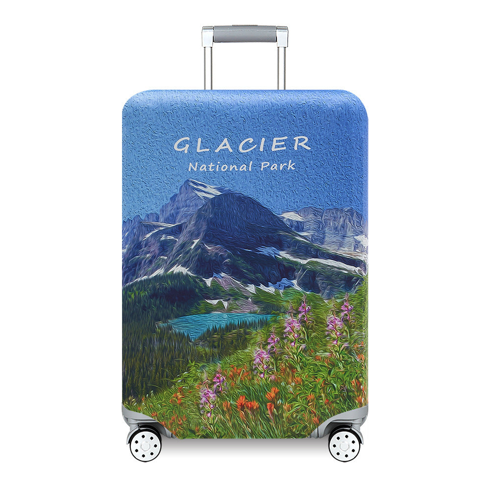 Unisex nan Barnekoffertrekk for hardkoffert med morsomt romdesign laget av elastisk polyester-spandex Skanto