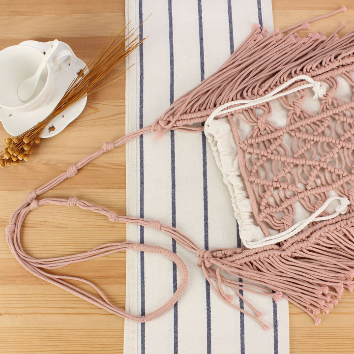 Handbag with artistic macrame design Skanto 1784182970
