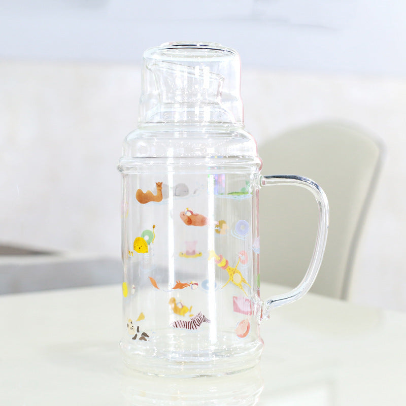 Dame Glass Mug med fortryllende dyremotiver Skanto