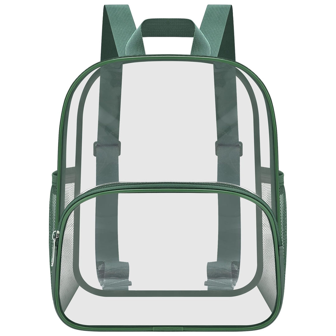 Unisex transparent hverdagsryggsekk med forsterket bunn og pustende stropper Skanto