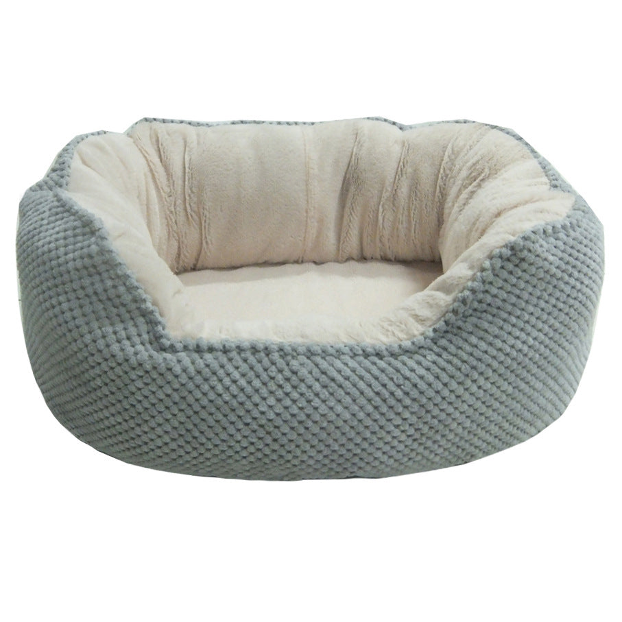 Plush ortopedisk hundeseng