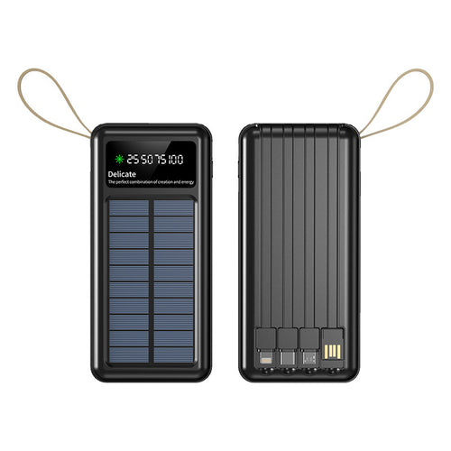 Solfokusert powerbank med digital skjerm og innovativ hurtiglading Skanto