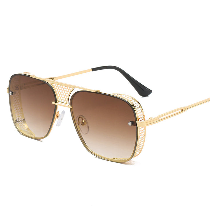 Dame moteriktig sport-solbrille med nettinnramming Skanto