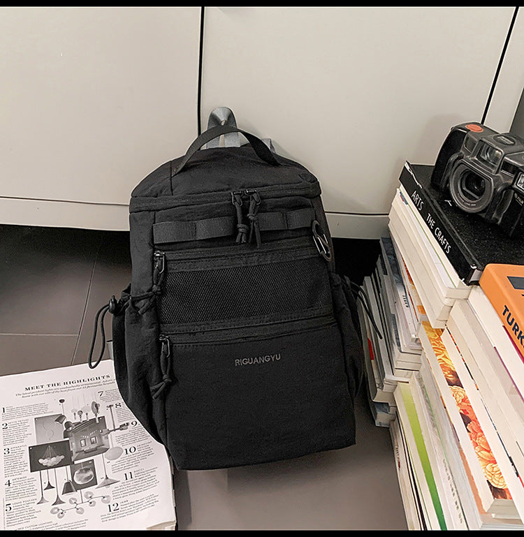 Multi-lomme reise skole ryggsekk