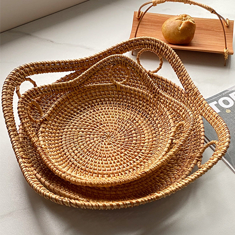 Dame hjerteformet rattan-kurv Skanto