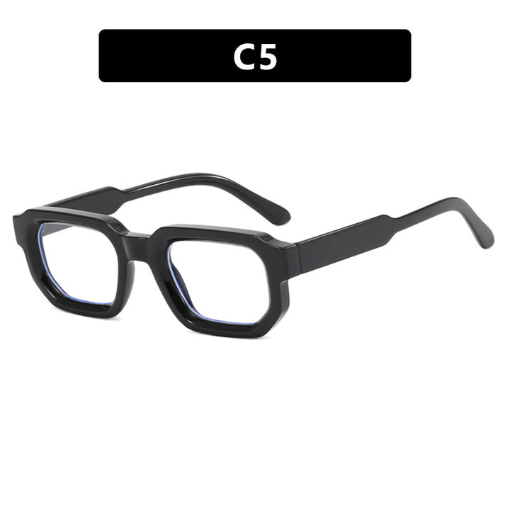 Dame geometrisk solbrille med moderne høyglansramme Skanto