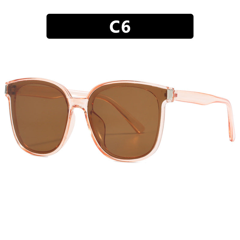 Women's fashionable sunglasses with high-quality, transparent plastic frame Skanto