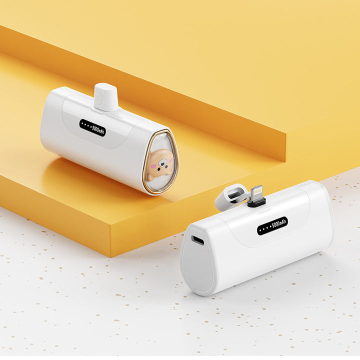 Morsom Powerbank med integrert dyrefigur Skanto