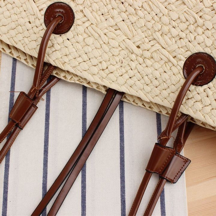 Beach Bag with Elegant Leather Straps Skanto