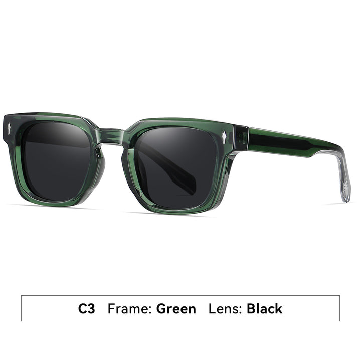 Dame moteriktig solbrille med firkantet ramme og gradientlinser Skanto