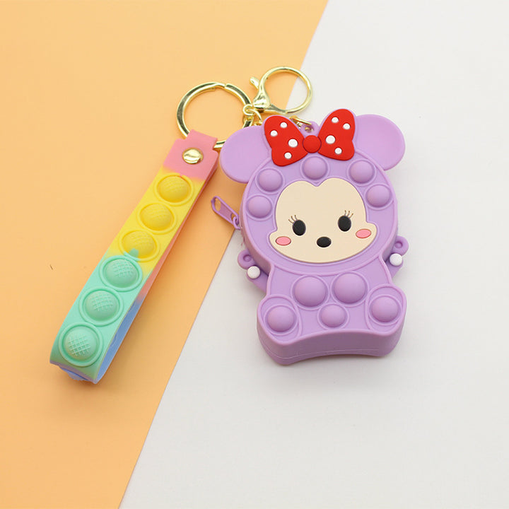 Dame Nøkkelring med Pop It Design Skanto