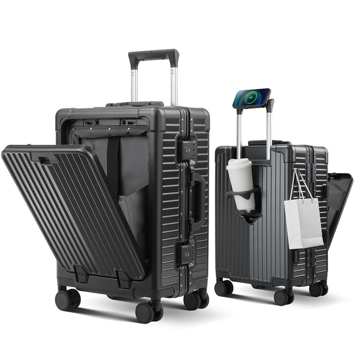 Unisex Smart Hard Shell Reise Koffert Skanto