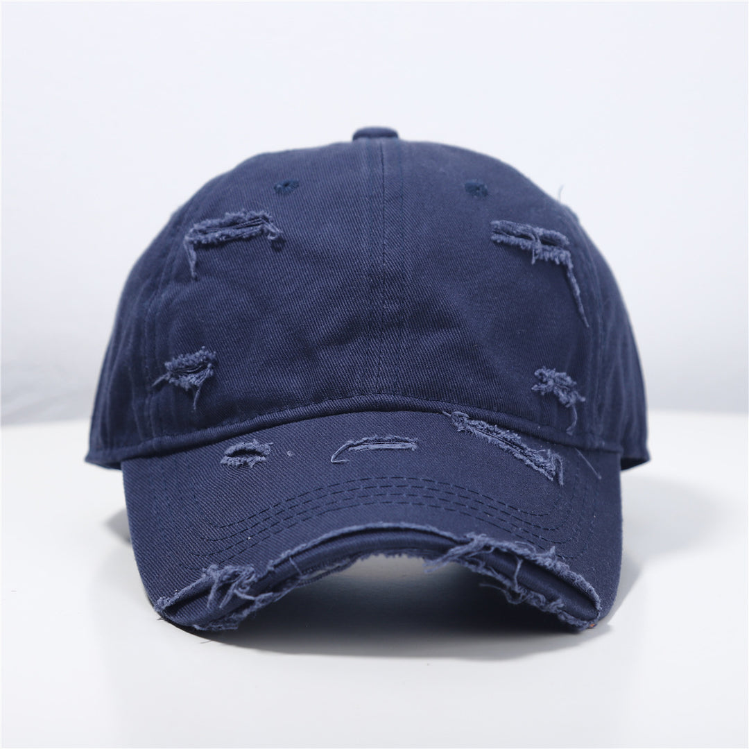 Menns Slitt Klassisk Bomull Baseball Cap Skanto