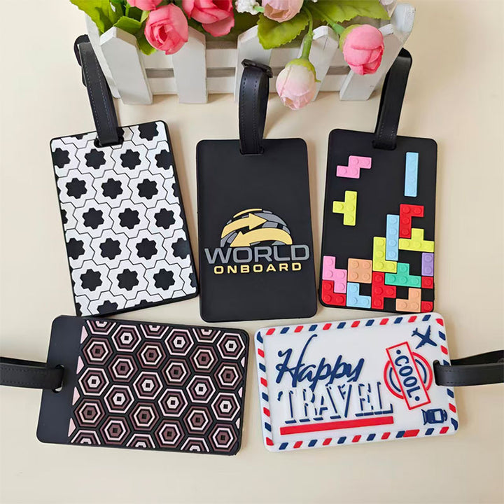 Unisex Retro Puslespill-tema Bagasjelapp Skanto