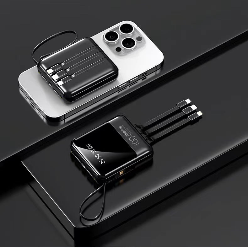 Powerbank med multifunksjonell ladekabel Skanto