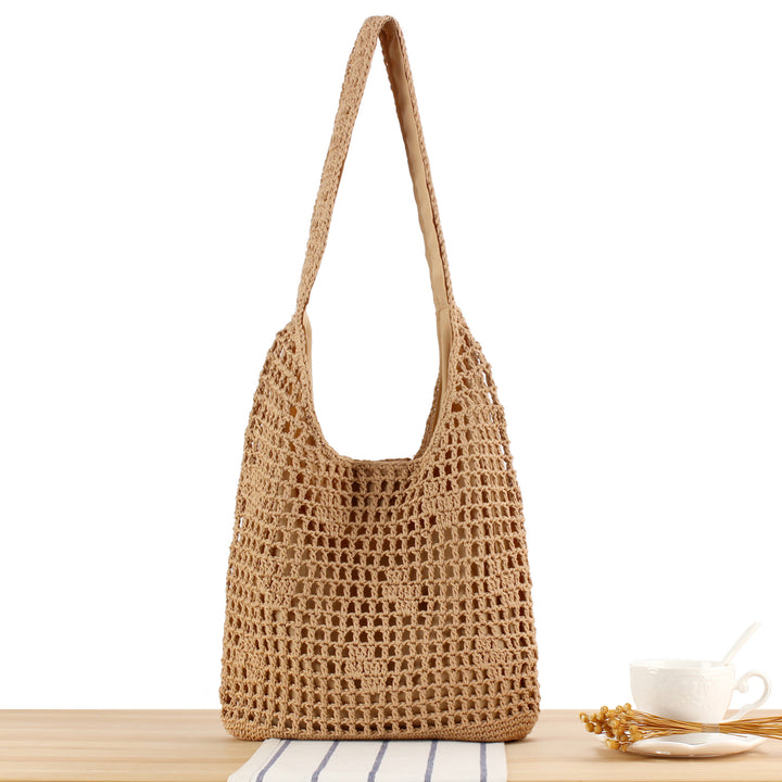Hand-knotted tote bag made of natural cotton Skanto