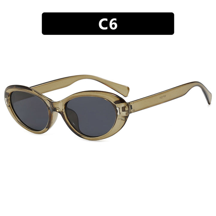 Dame Cat-Eye solbriller med beskyttende UV-filter og stilfull ramme Skanto