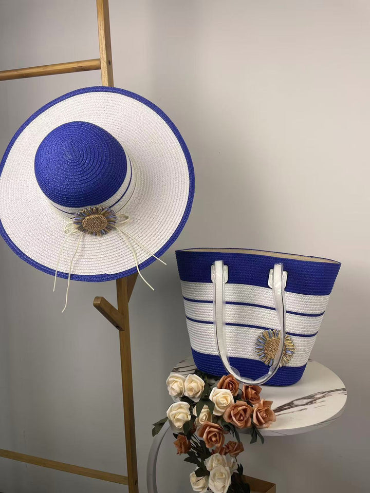 Elegant Strandveske med tilhørende solhatt Skanto
