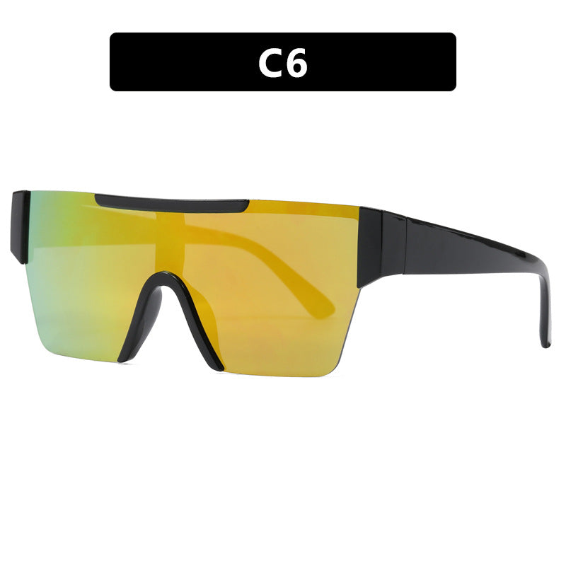 Women's futuristic sports sunglasses with UV protection and wide lens area Skanto