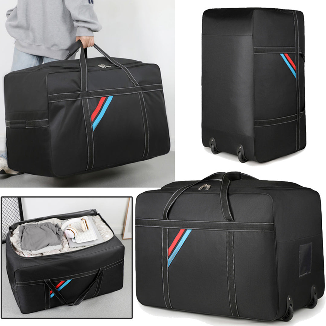 Romslig reiseveske med lette hjul og forsterket bærehåndtak Skanto