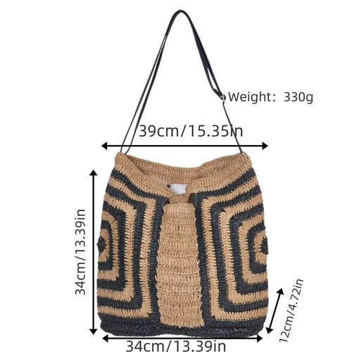 Praktisk Shopper-tote av naturlig materiale med grafisk design Skanto